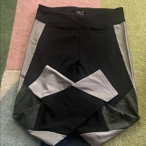 Black, grey and green CK leggings